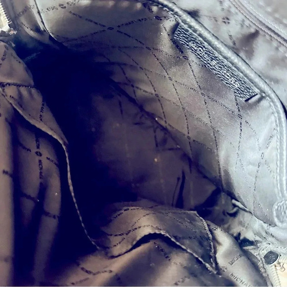 Micheal Kors Adele Large Pebbled Leather Backpack - Picture 10 of 11